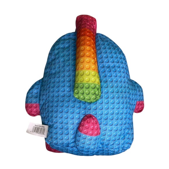 Nanco Plush Unicorn Plush Building Blocks Pattern Stuffed Animal 10” - Picture 9 of 11